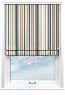 The British Stripe Co. Elizabeth, Polzeath No.1 - Twist&Fit Roman Blind